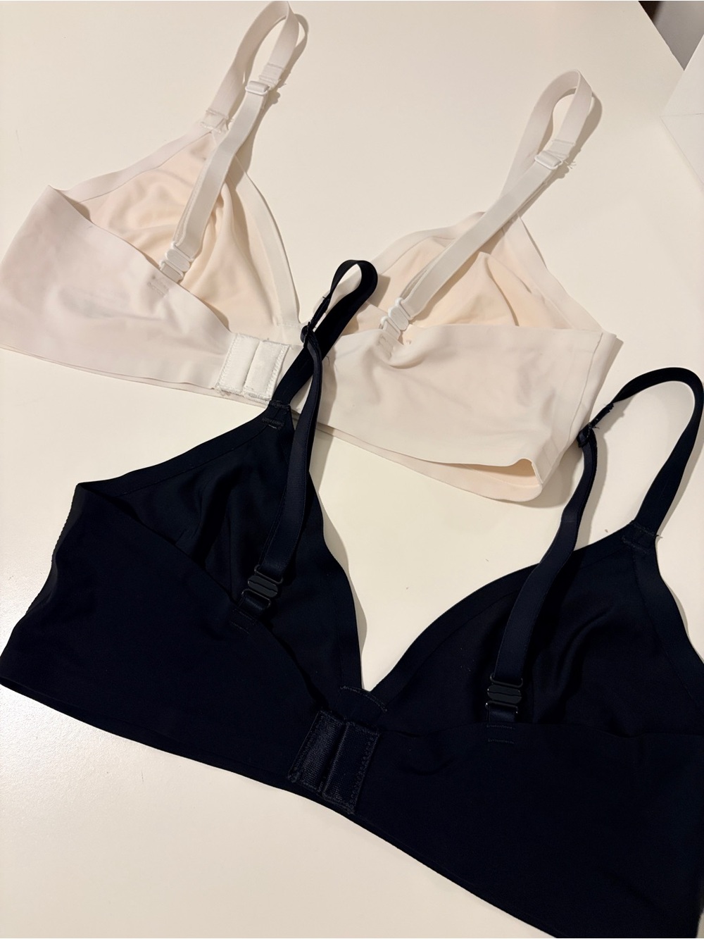 Gap Body ‘No Show’ Bralettes - Black&White - Picture 2 of 4